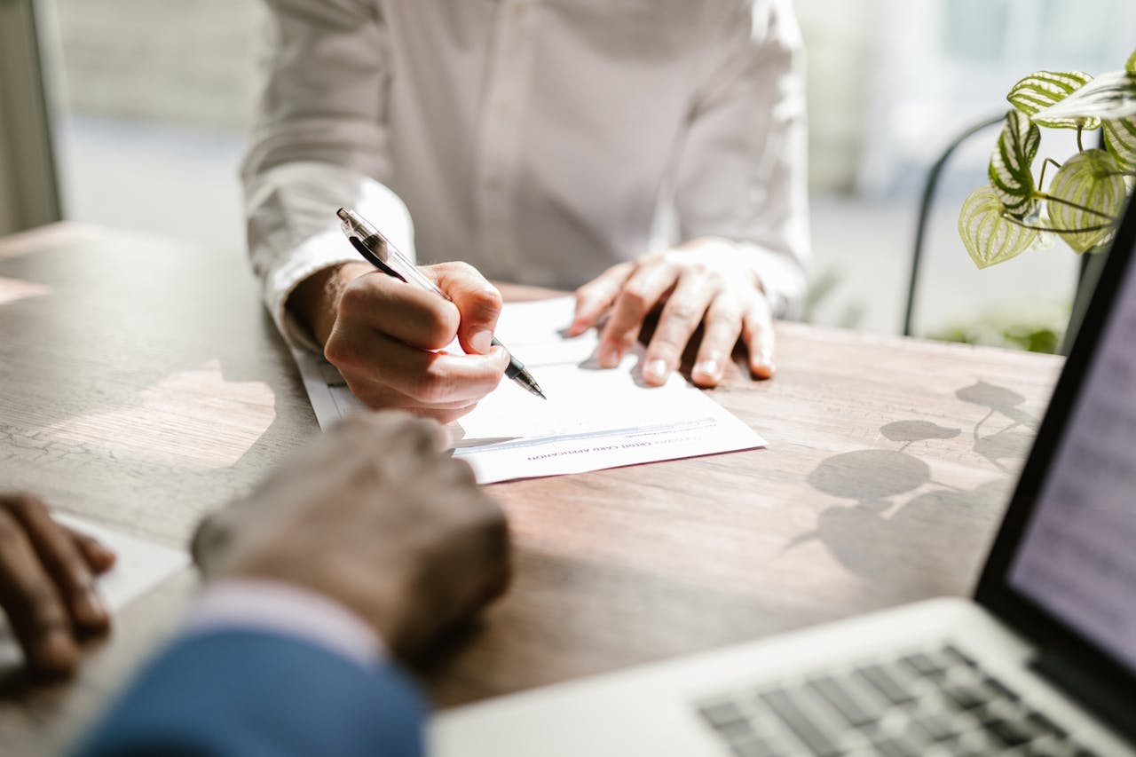 Loan interest rate paperwork