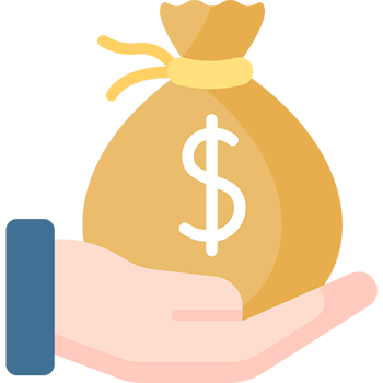 Bank transfer payout icon